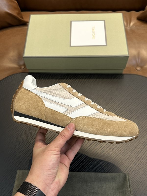 TOM FORD Cambridge 소가죽 로우탑 스니커 001-279229
