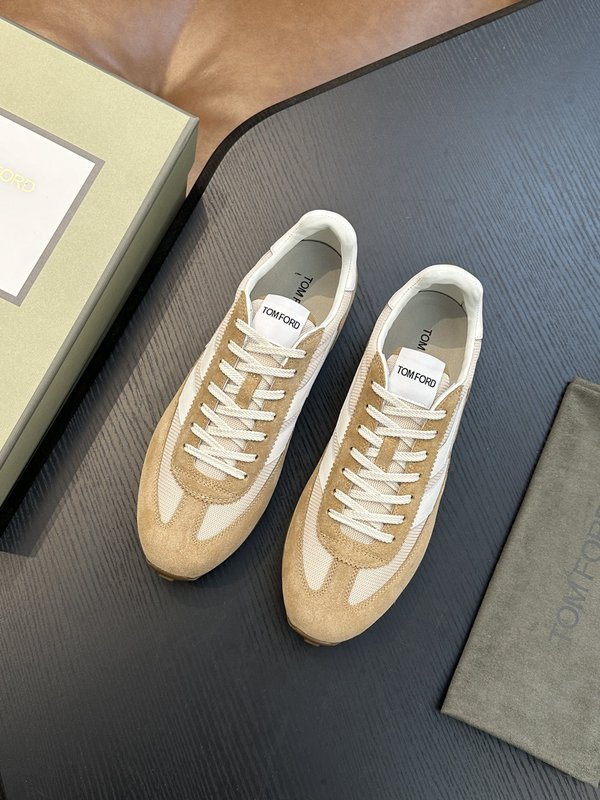 TOM FORD Cambridge 소가죽 로우탑 스니커 001-279229