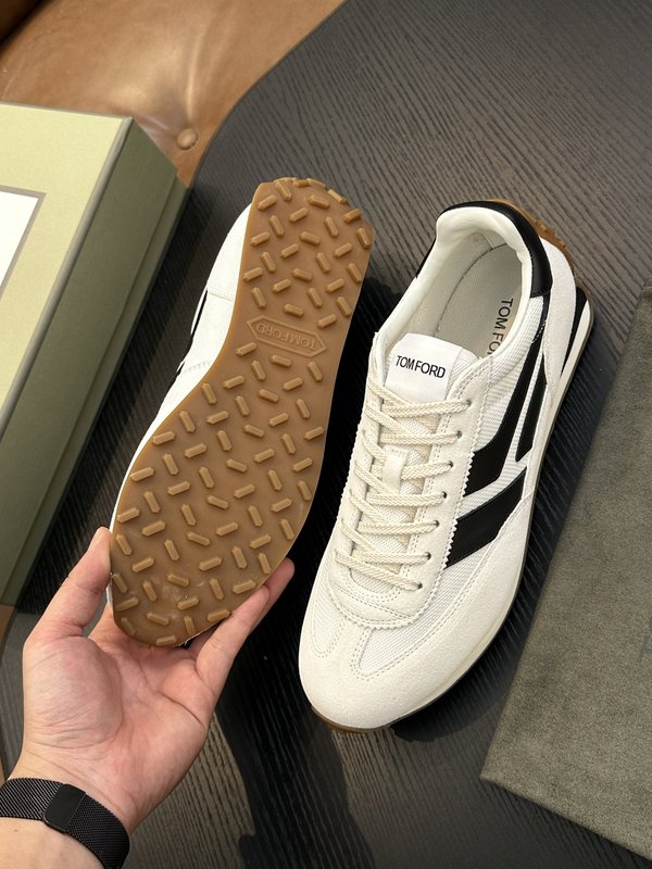 TOM FORD Cambridge 소가죽 로우탑 스니커 001-279231