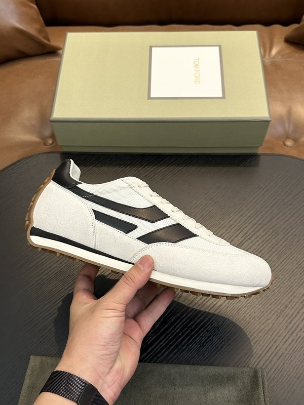 TOM FORD Cambridge 소가죽 로우탑 스니커 001-279231