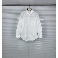 톰브라운 색실 직조 네줄무늬 긴팔 셔츠 001-279349