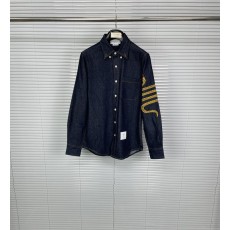 톰브라운 데님 뱀 한정판 셔츠 001-279425