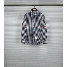 톰브라운 순면 컬러 위브 체크 긴팔 셔츠 001-279450
