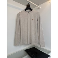 제니아 원버튼 헨리넥 남성 캐주얼 롱슬리브 티셔츠 001-279519