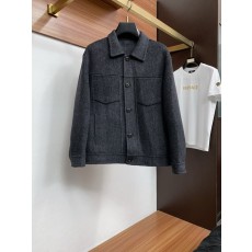 제니아 남성 캐주얼 울 라펠 재킷 001-279523