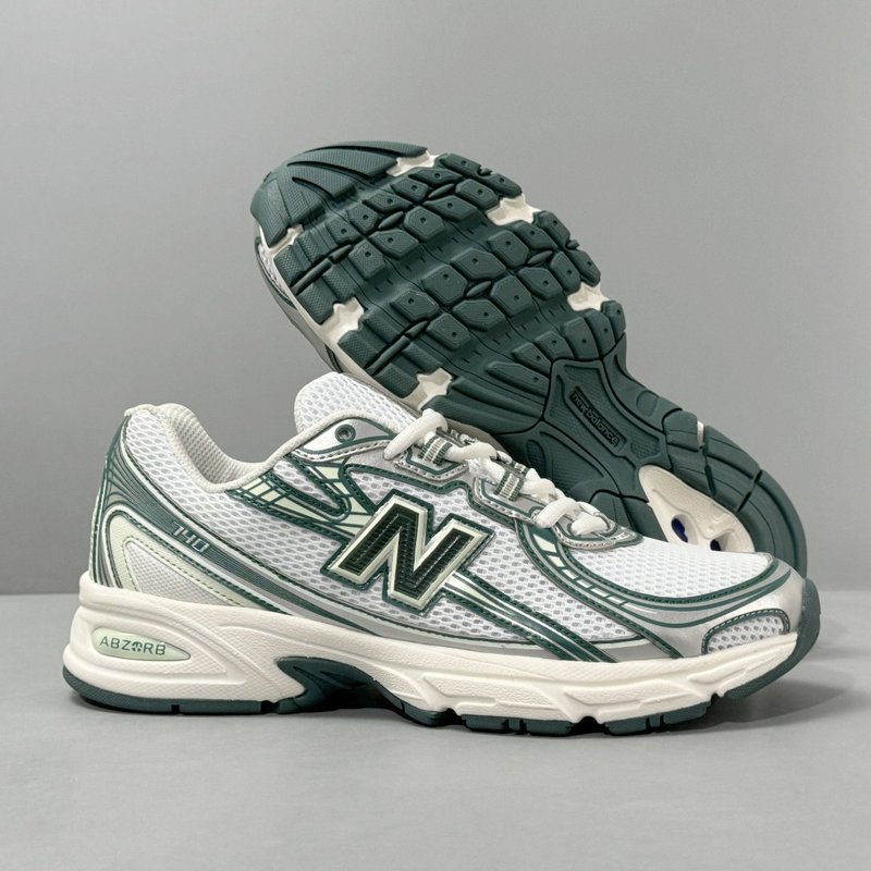 New Balance 740 화이트그린 러닝화 001-279891