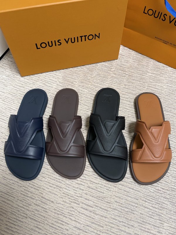 LV 남성 엠보싱 슬리퍼 001-280497