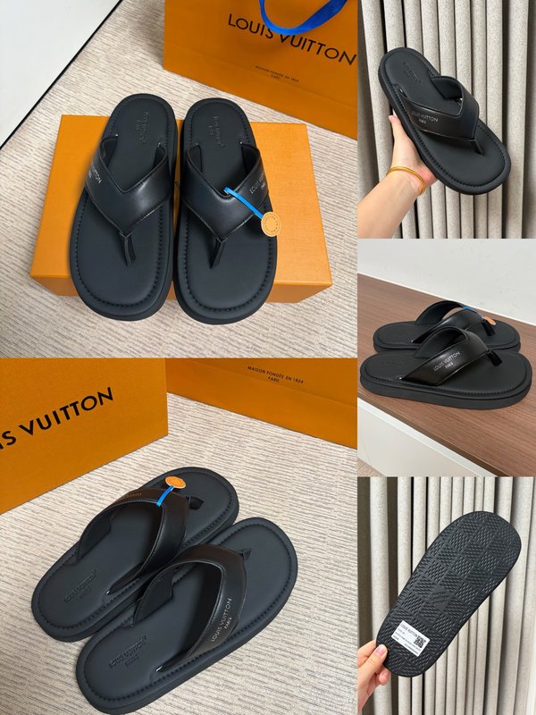 LV 엠보싱 남성 슬리퍼 001-280509