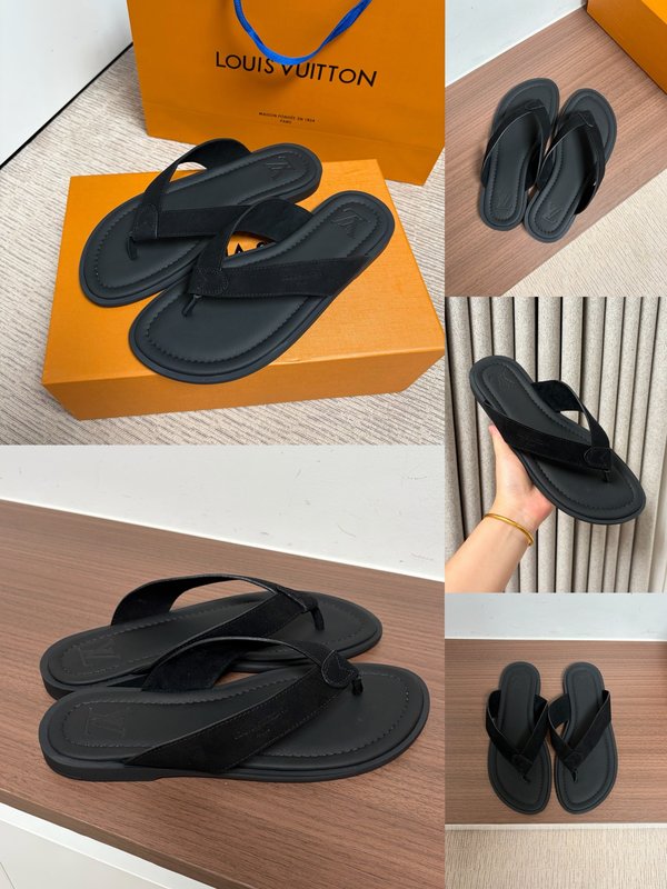 루이비통 남성 엠보싱 슬리퍼 001-280510