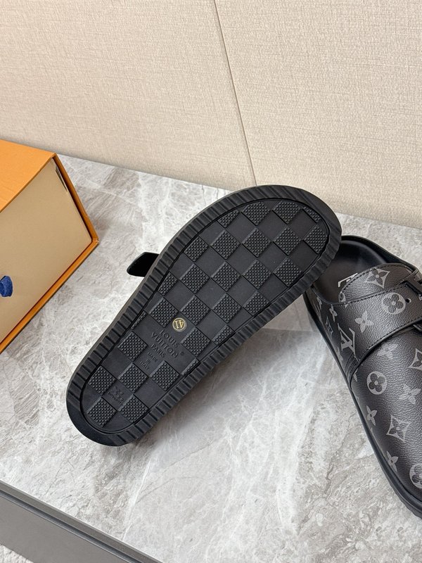 LV 모노그램 플라워 패턴 플랫 슬리퍼 001-280516
