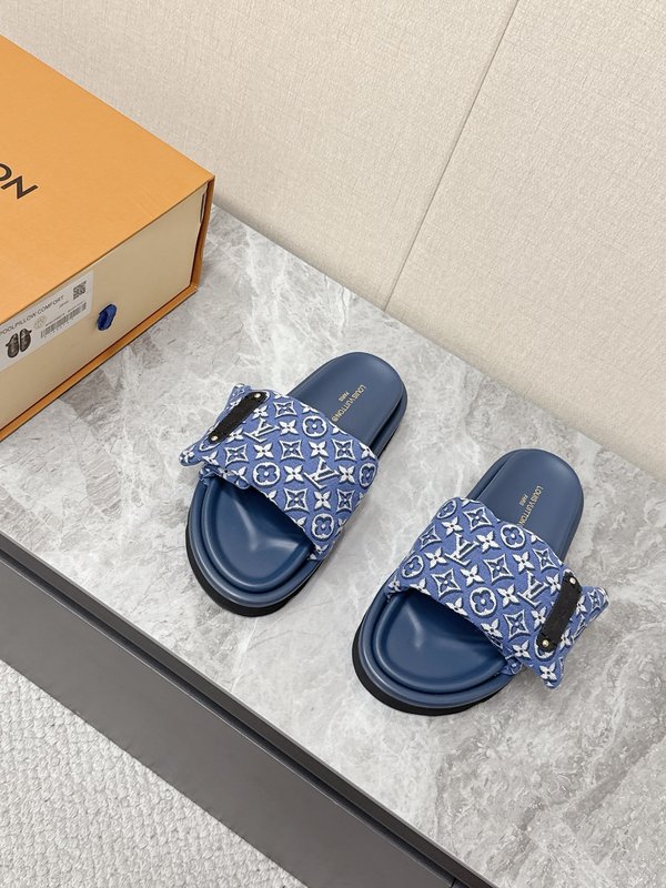 루이비통 커플 데님 슬리퍼 001-280521