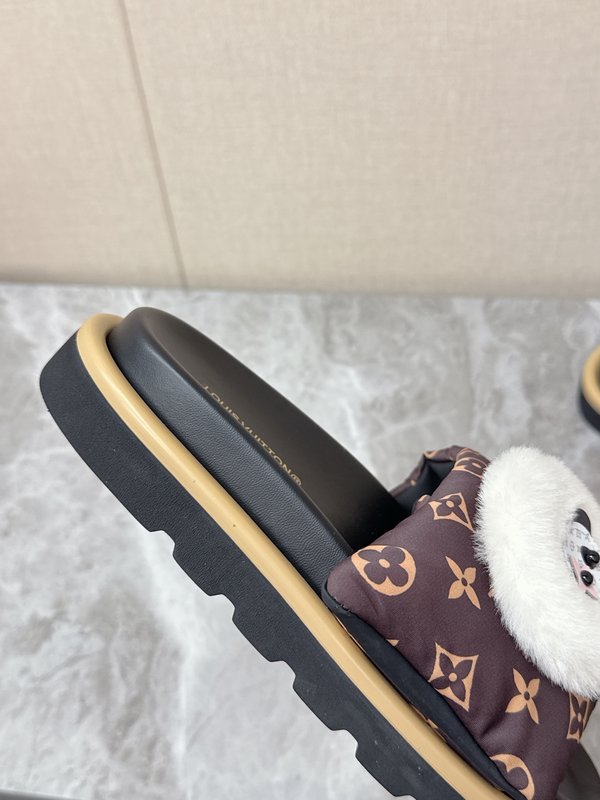 LV 커플 스타일 데님 슬리퍼 001-280525