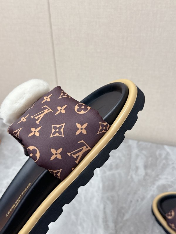 LV 커플 스타일 데님 슬리퍼 001-280525