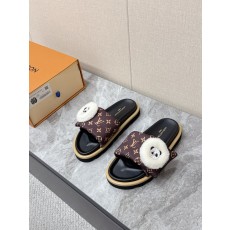 LV 커플 스타일 데님 슬리퍼 001-280525