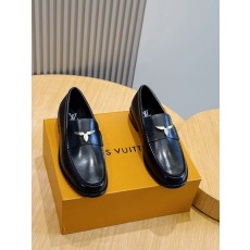 LV 로퍼 광택 송아지가죽 가죽 밑창 001-280580