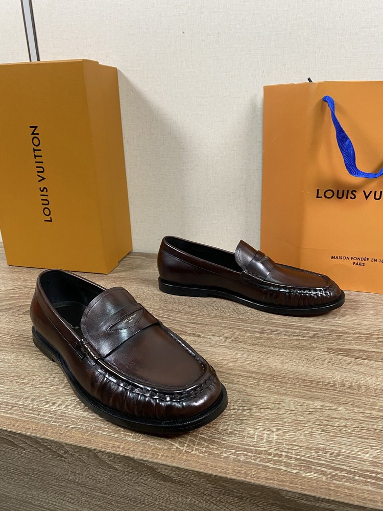 루이비통 남성 비즈니스 캐주얼 가죽 신발 001-280709