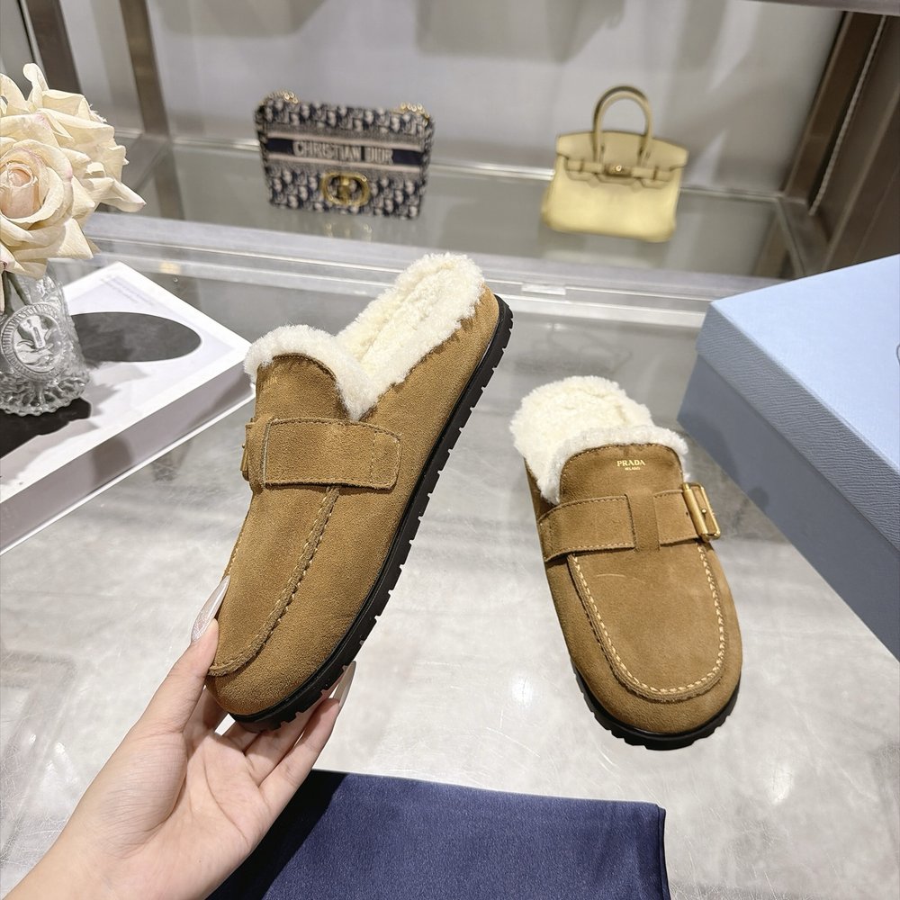 프라다 양모 보켄 슬리퍼 001-281027