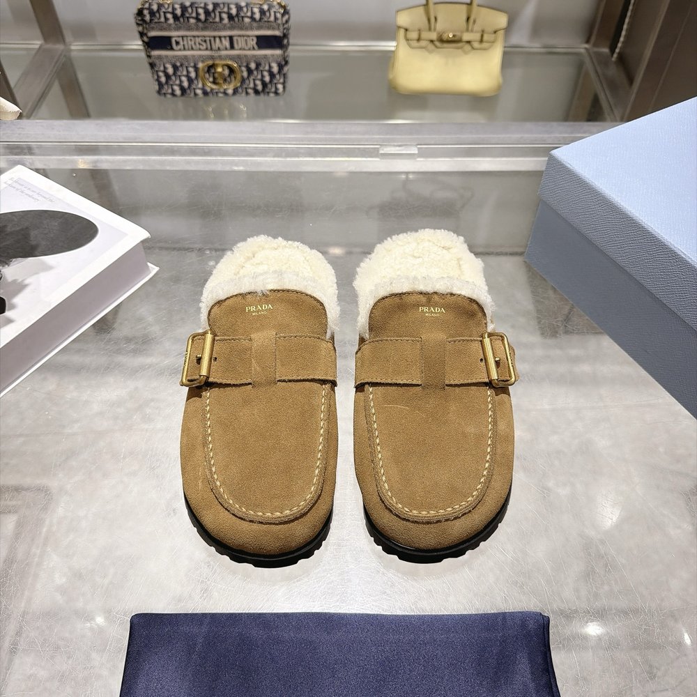 프라다 양모 보켄 슬리퍼 001-281027