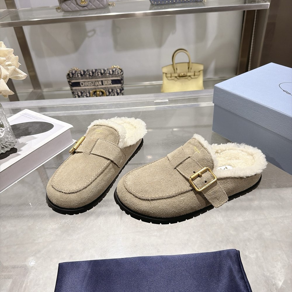 프라다 양모 보켄 슬리퍼 001-281028