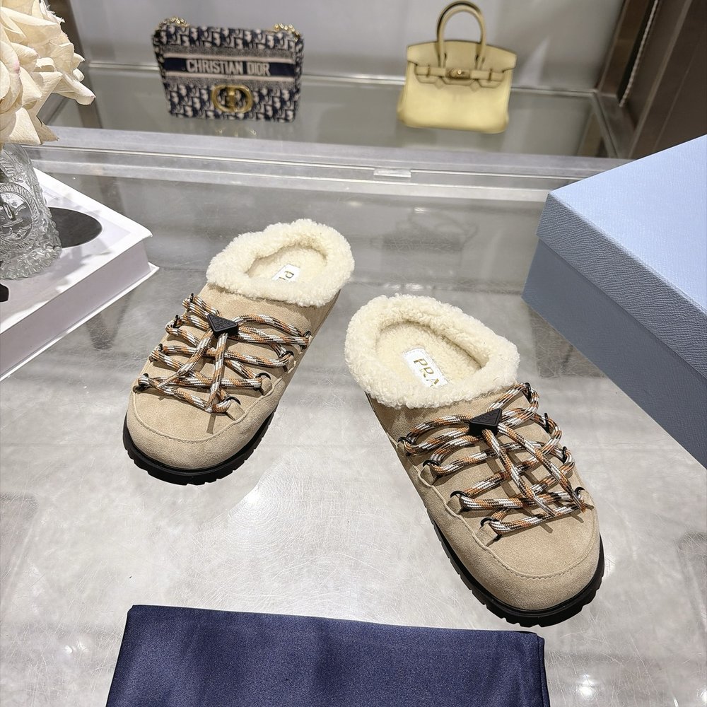프라다 양모 보켄 슬리퍼 001-281041
