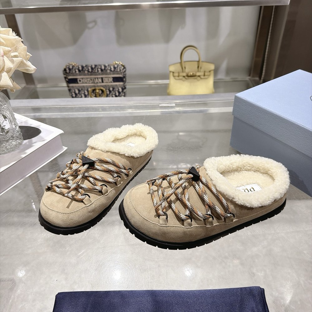 프라다 양모 보켄 슬리퍼 001-281041