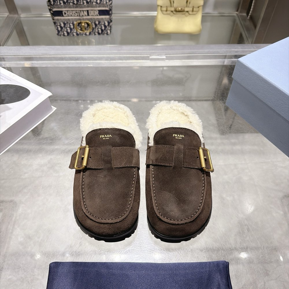 프라다 양모 보켄 슬리퍼 001-281043