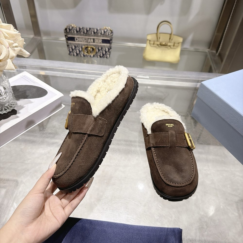 프라다 양모 보켄 슬리퍼 001-281043