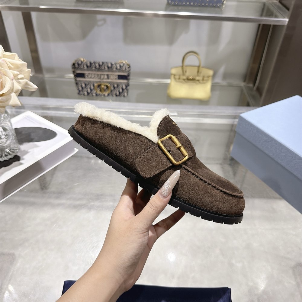 프라다 양모 보켄 슬리퍼 001-281043