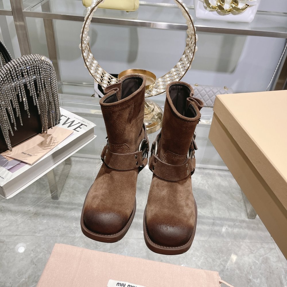 미우미우 26FW 리미티드 숏부츠 마틴부츠 001-281049