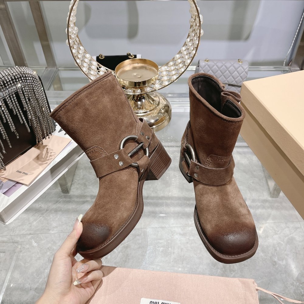 미우미우 26FW 리미티드 숏부츠 마틴부츠 001-281049
