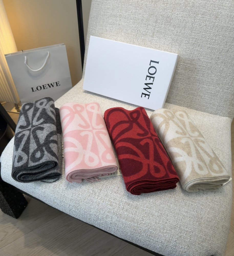 LOEWE 양면 캐시미어 머플러 001-282170