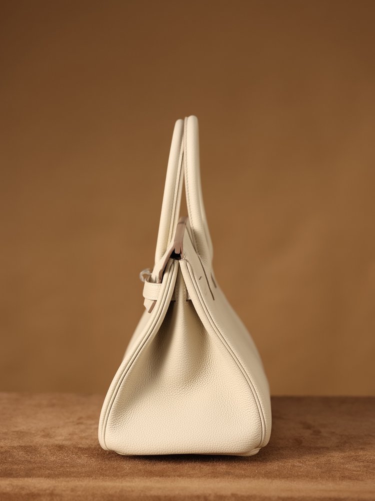 에르메스 버킨30cm 크림시크 실버 버클 오리지널 토고 001-282494