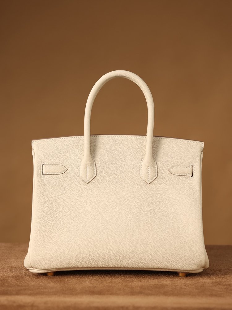 에르메스 버킨30cm 화이트 토고 가죽 핸드백 001-282495