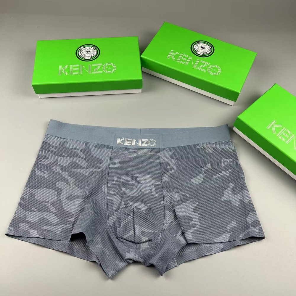 KENZO 호랑이 3D 젤 프린트 남성 팬티 3매 세트 001-282883