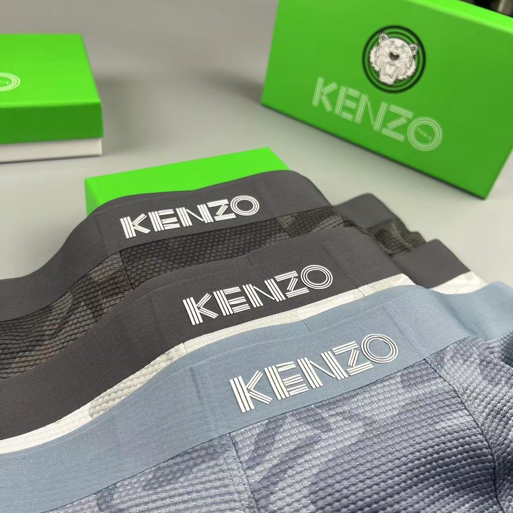 KENZO 호랑이 3D 젤 프린트 남성 팬티 3매 세트 001-282883