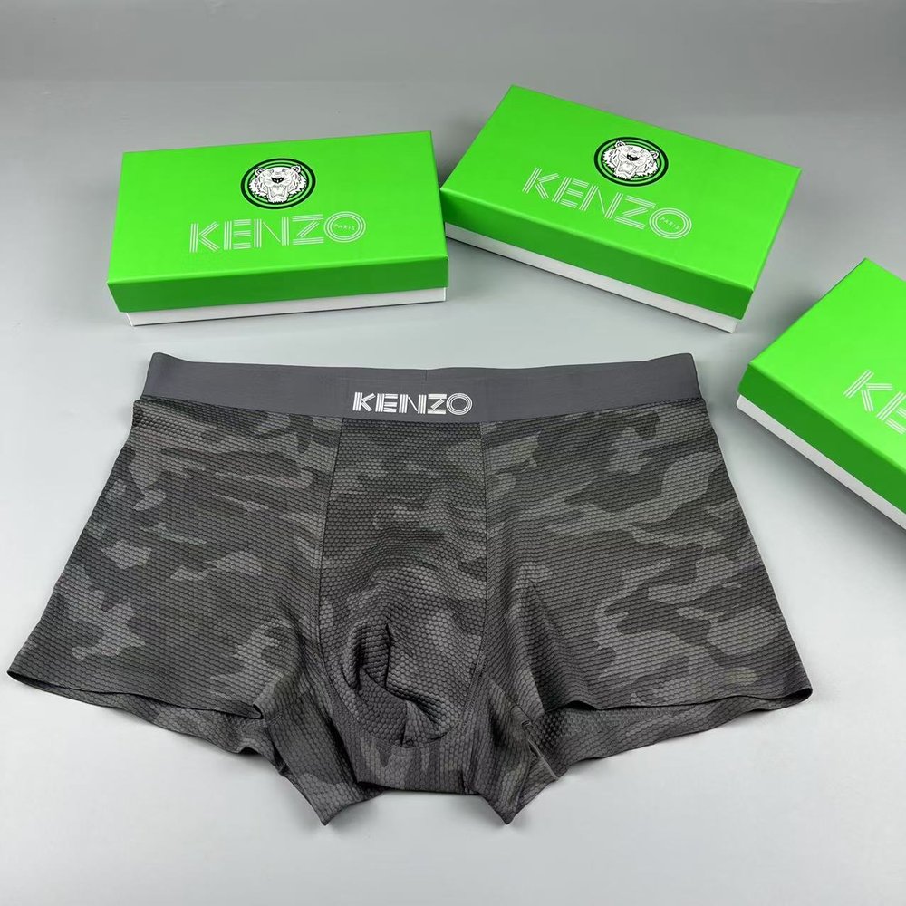 KENZO 호랑이 3D 젤 프린트 남성 팬티 3매 세트 001-282883
