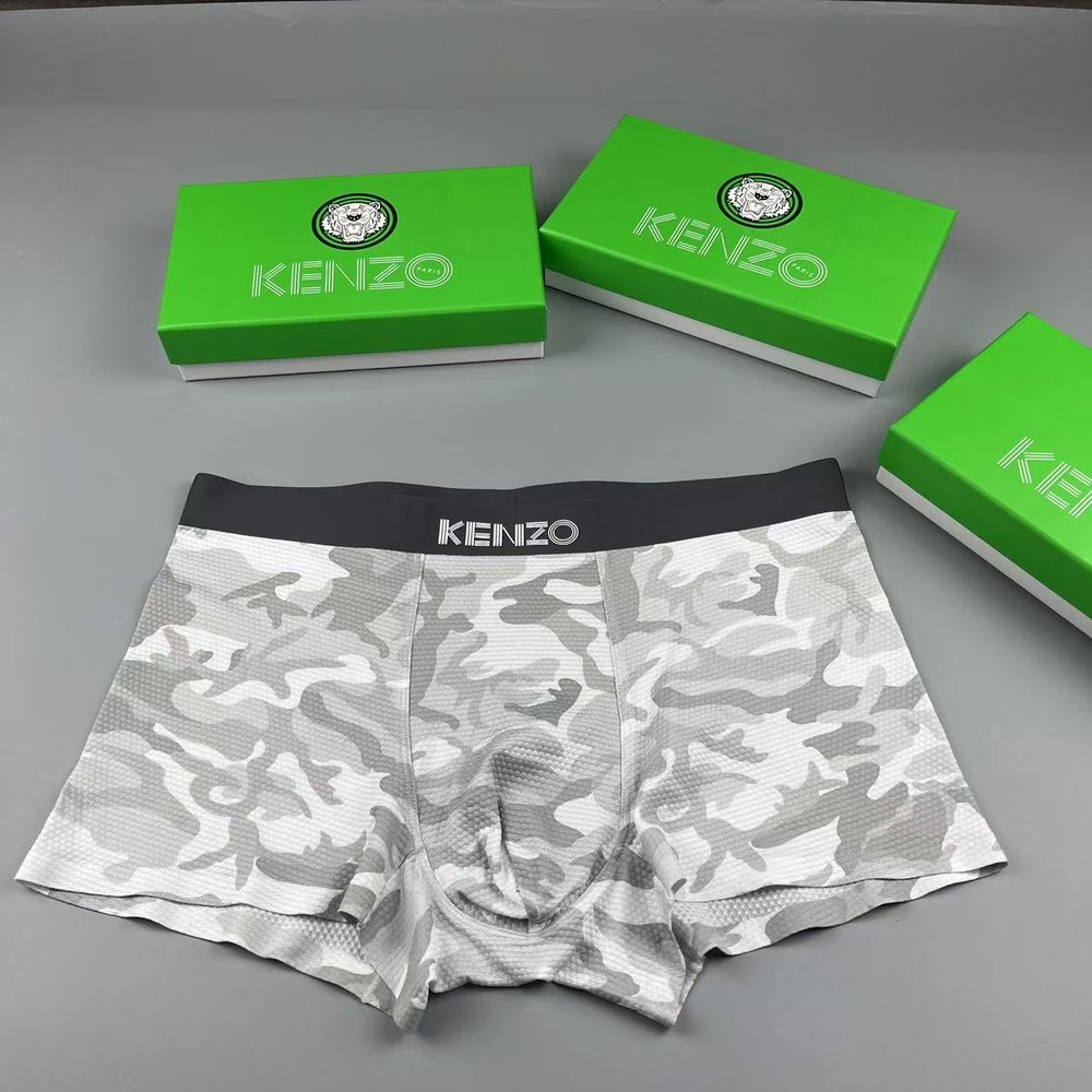 KENZO 호랑이 3D 젤 프린트 남성 팬티 3매 세트 001-282883