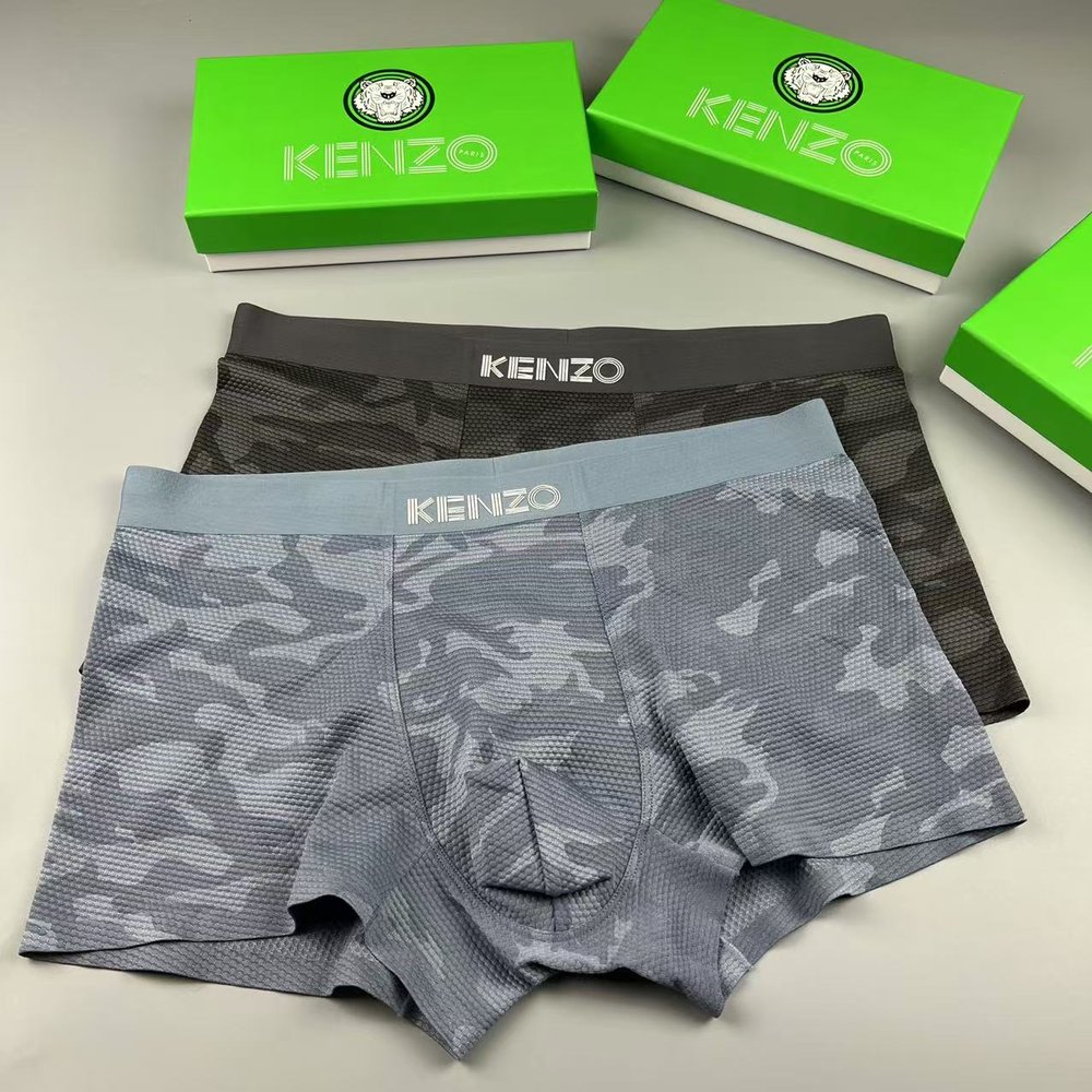 KENZO 호랑이 3D 젤 프린트 남성 팬티 3매 세트 001-282883