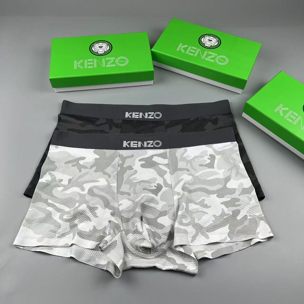 KENZO 호랑이 3D 젤 프린트 남성 팬티 3매 세트 001-282883