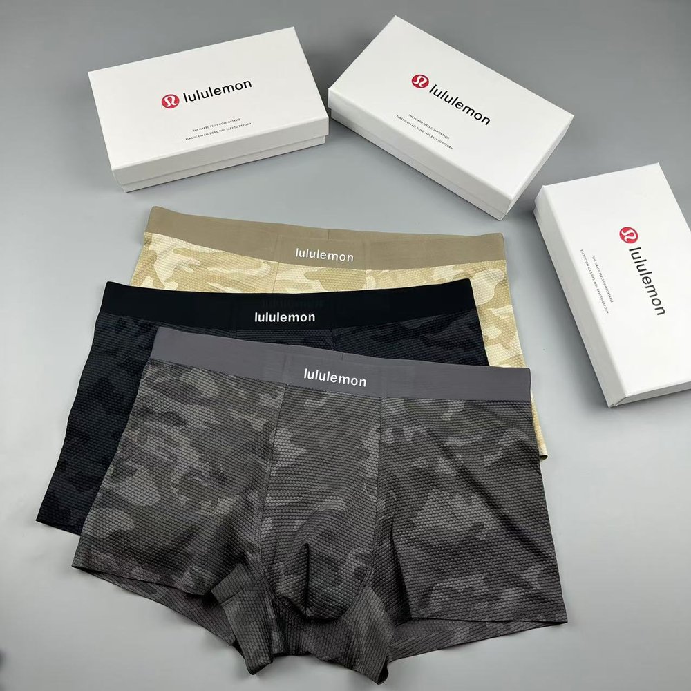 lululemon 3D 젤 프린트 남성 속옷 3팩 001-282890