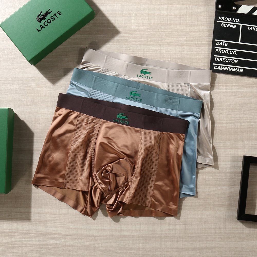라코스테 남성 팬티 아이스실크 무봉제 박스 3팩 001-282935