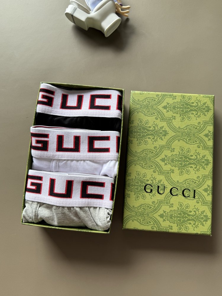 Gucci 클래식 F 시리즈 남성 팬티 3팩 001-282953