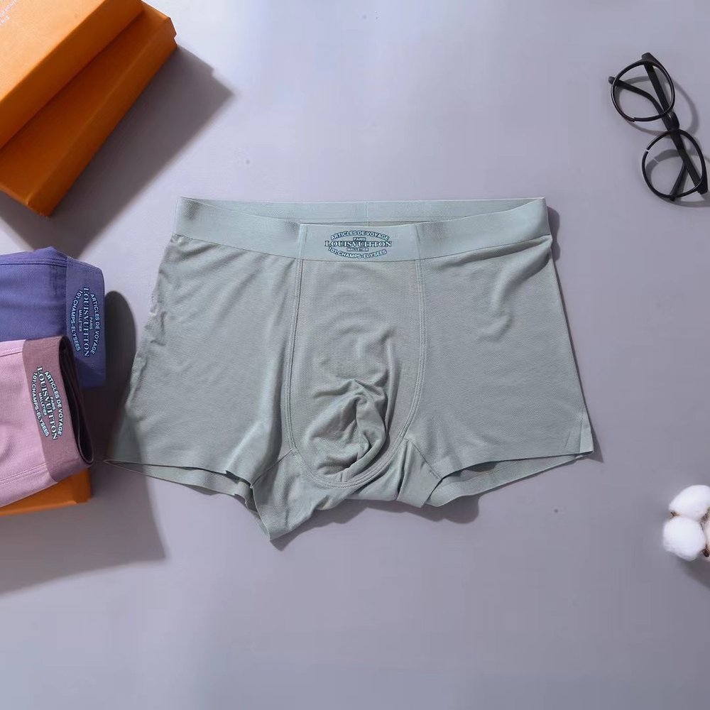LV 자카드 통기성 남성 팬티 3개입 001-282954
