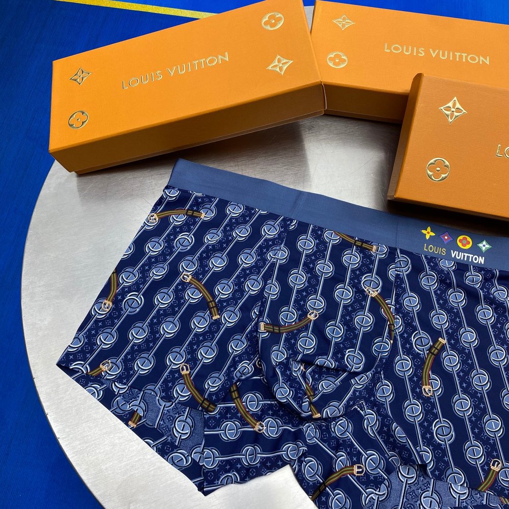 남성 아이스실크 팬티 3개입 L-3XL 001-282955