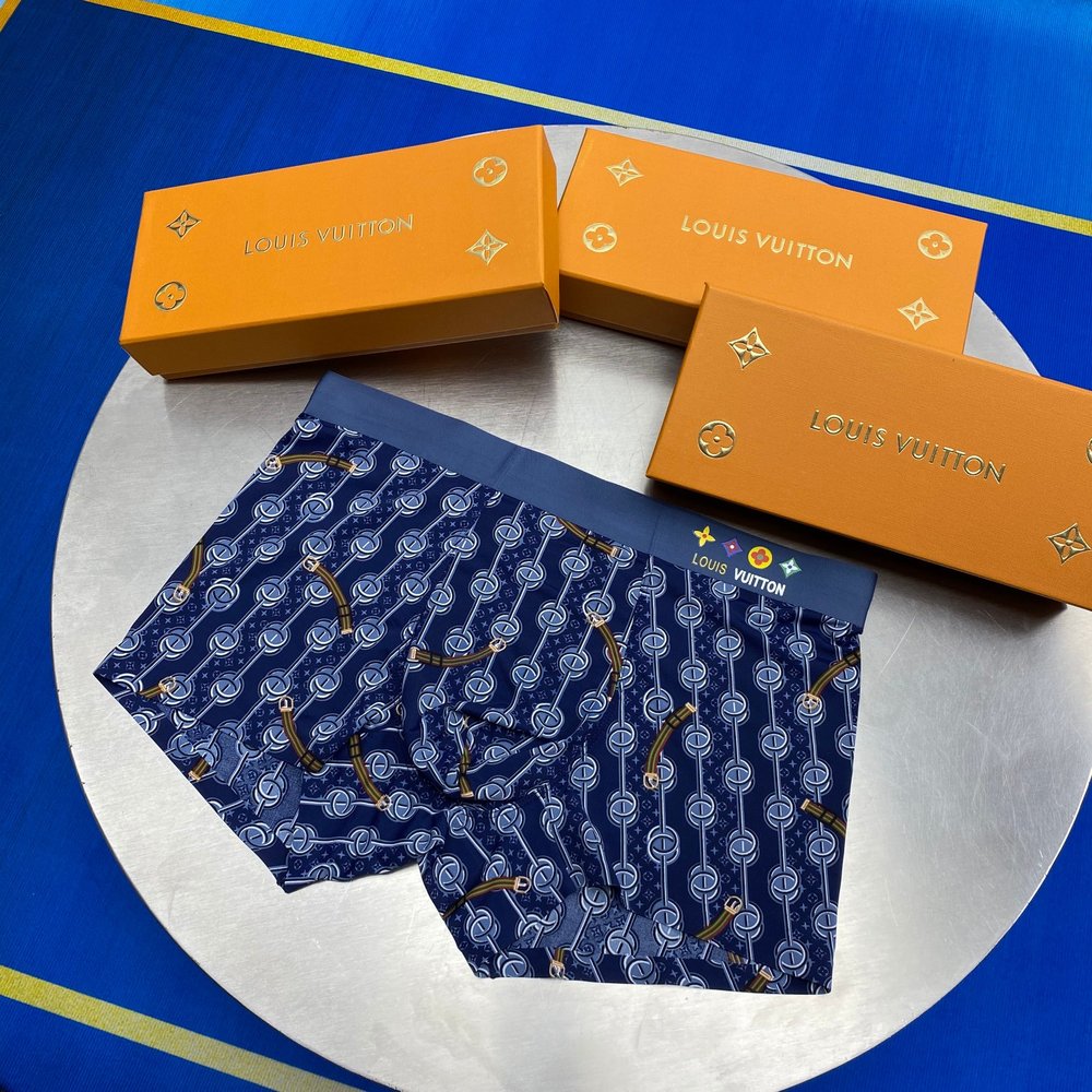 남성 아이스실크 팬티 3개입 L-3XL 001-282955