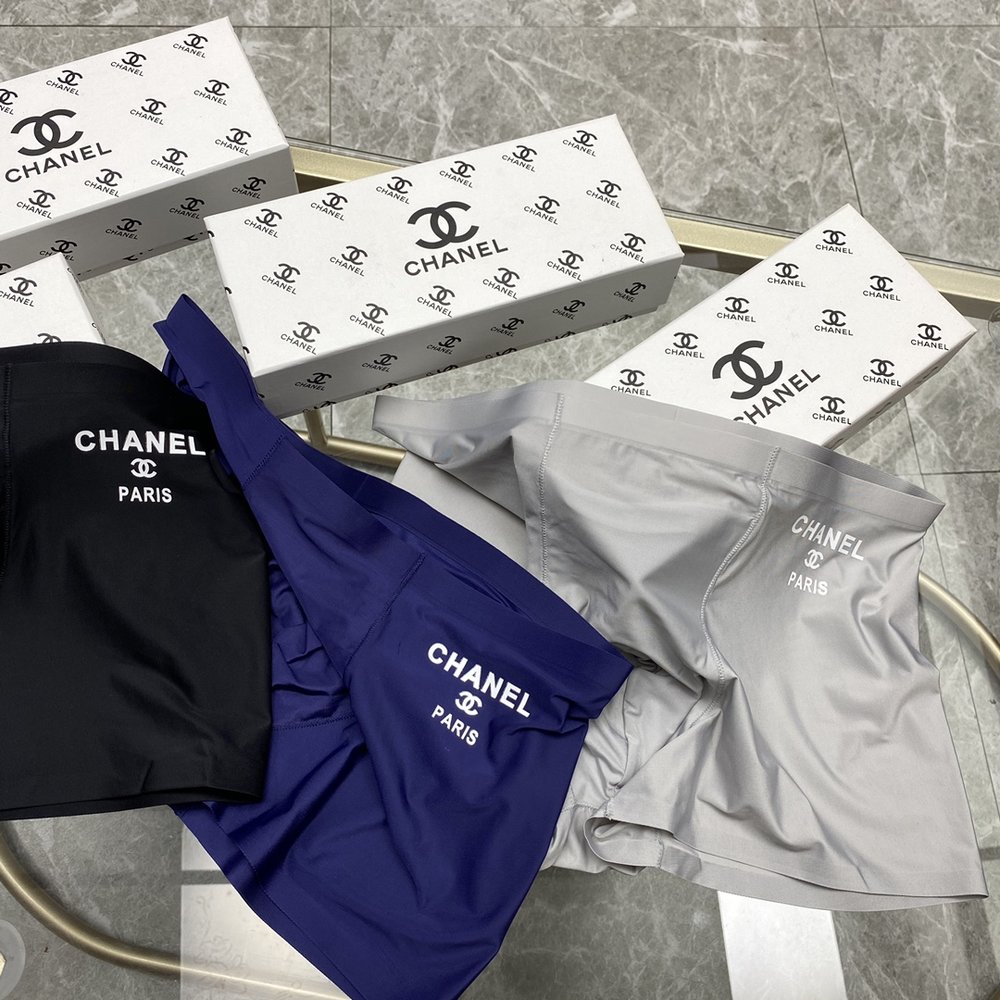 샤넬 스타일 남성 팬티 아이스실크 3개입 세트 001-282956