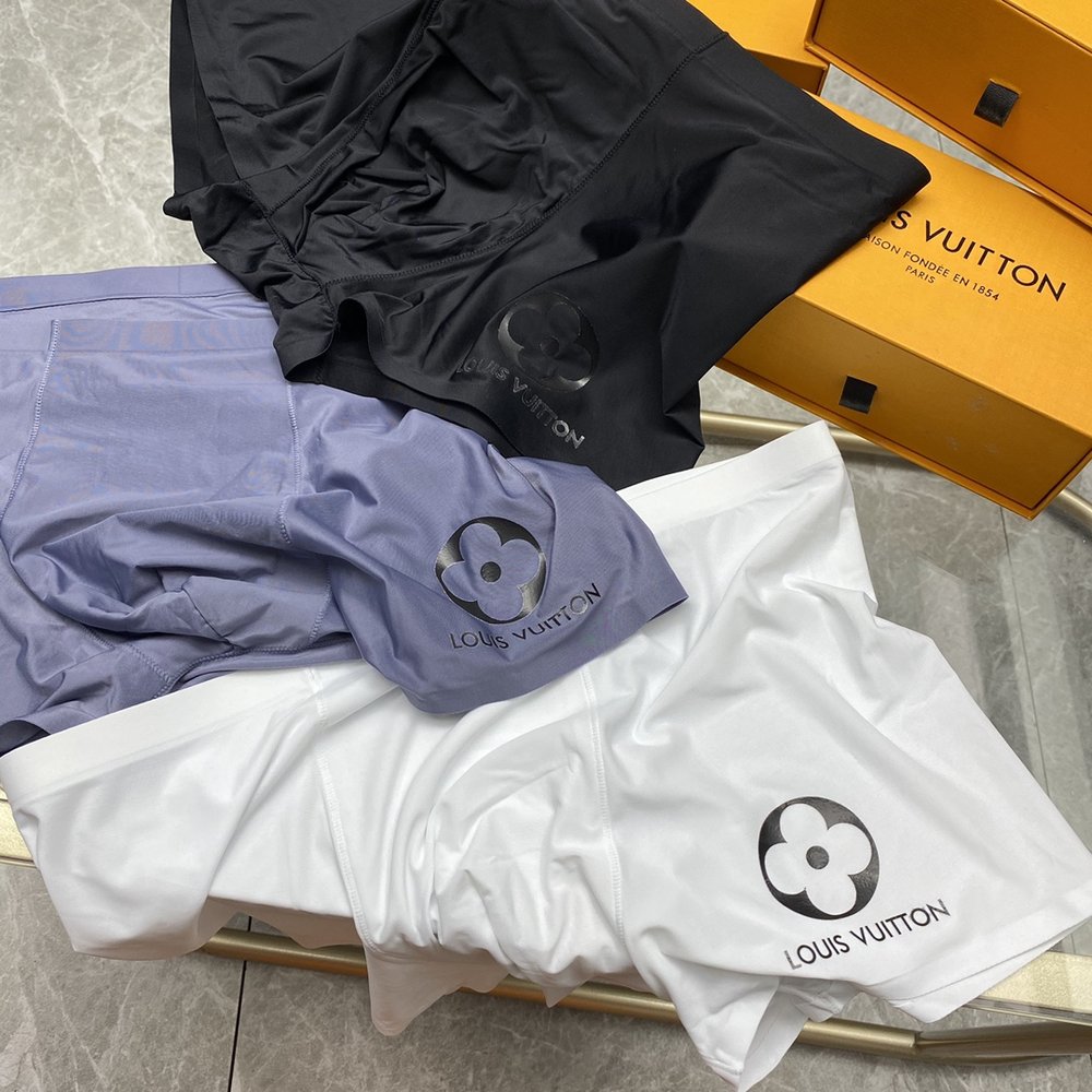 남성 아이스 실크 심리스 팬티 L-3XL 3팩 001-282957