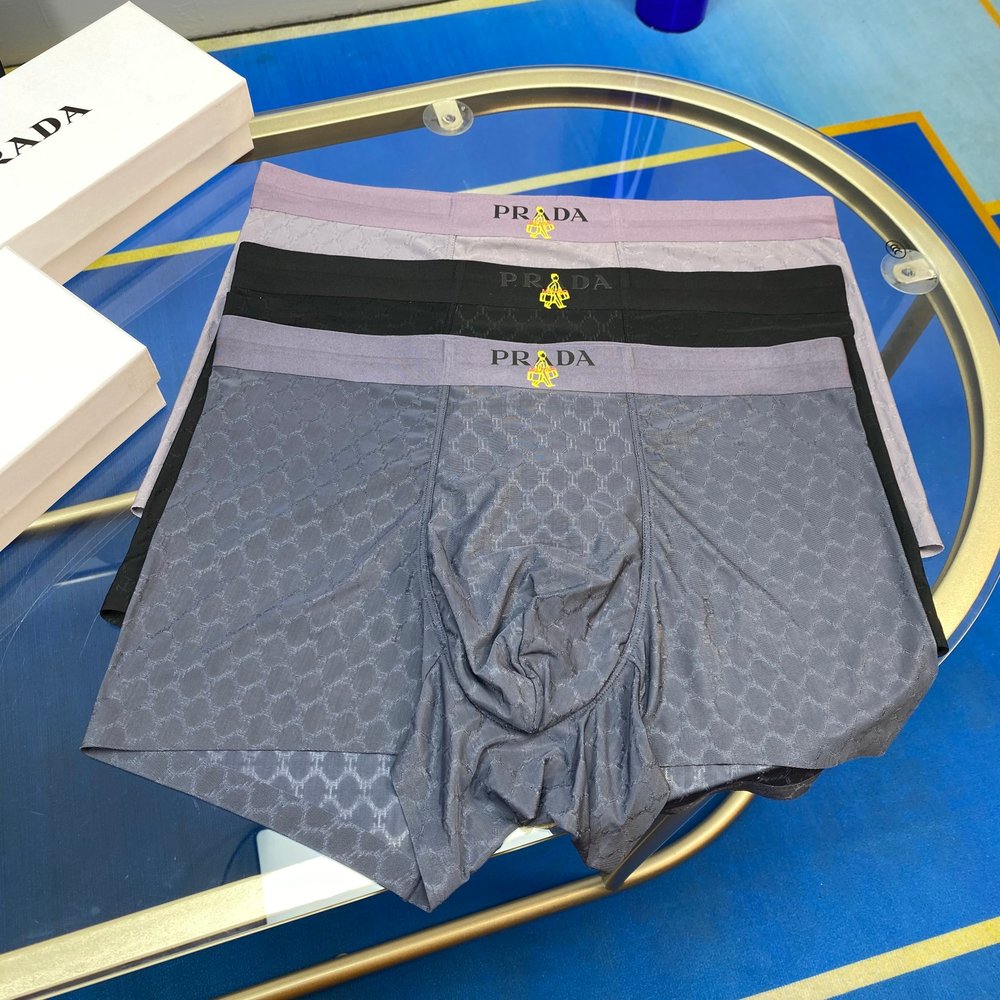 아이스실크 무봉제 남성 팬티 3개입 001-282963