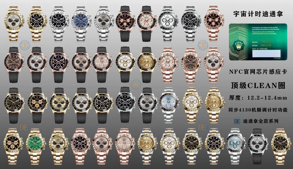 롤렉스 데이토나 골드 그린 40mm 001-283119