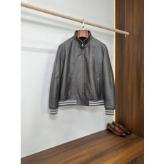 LV 타조 압박 양피 야구 재킷 001-283752